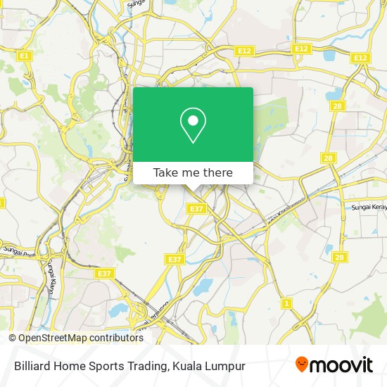 Billiard Home Sports Trading map