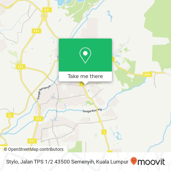 Stylo, Jalan TPS 1 / 2 43500 Semenyih map