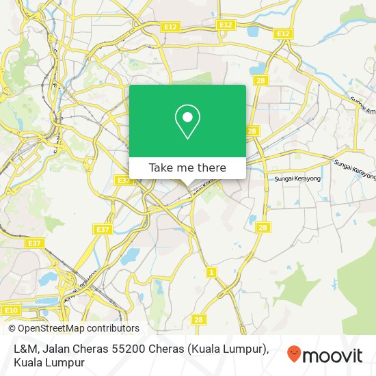 Peta L&M, Jalan Cheras 55200 Cheras (Kuala Lumpur)