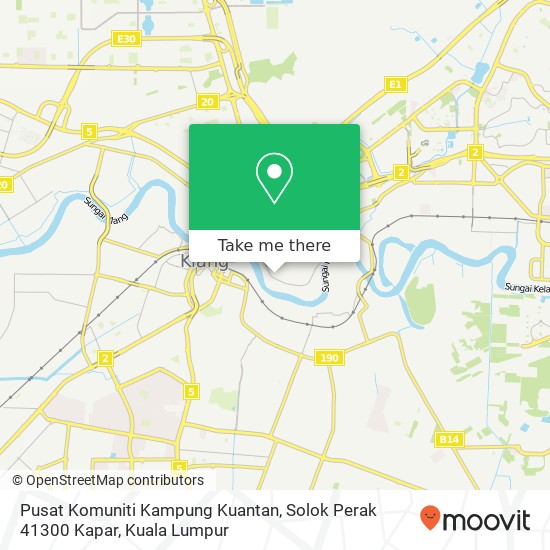 Pusat Komuniti Kampung Kuantan, Solok Perak 41300 Kapar map