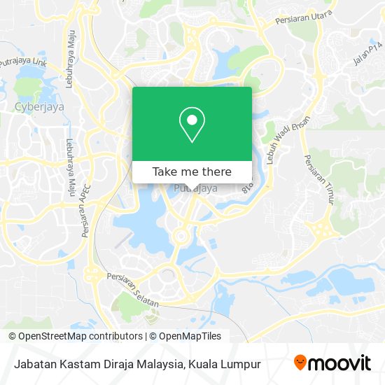 Jabatan Kastam Diraja Malaysia map