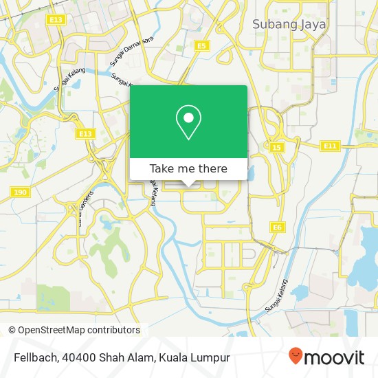 Fellbach, 40400 Shah Alam map