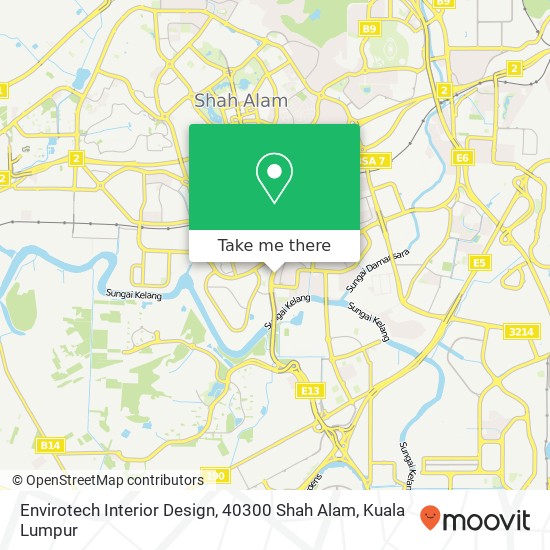 Envirotech Interior Design, 40300 Shah Alam map