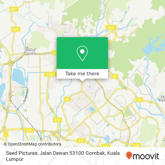 Seed Pictures, Jalan Dewan 53100 Gombak map