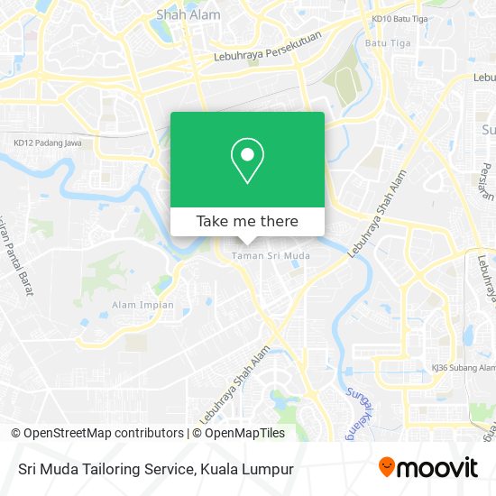 Sri Muda Tailoring Service map