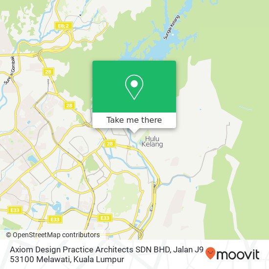 Axiom Design Practice Architects SDN BHD, Jalan J9 53100 Melawati map