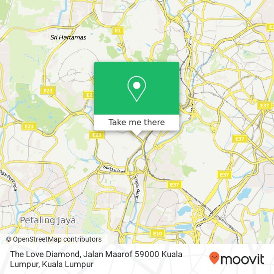 The Love Diamond, Jalan Maarof 59000 Kuala Lumpur map
