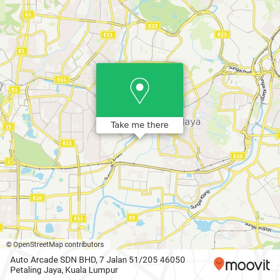 Auto Arcade SDN BHD, 7 Jalan 51 / 205 46050 Petaling Jaya map