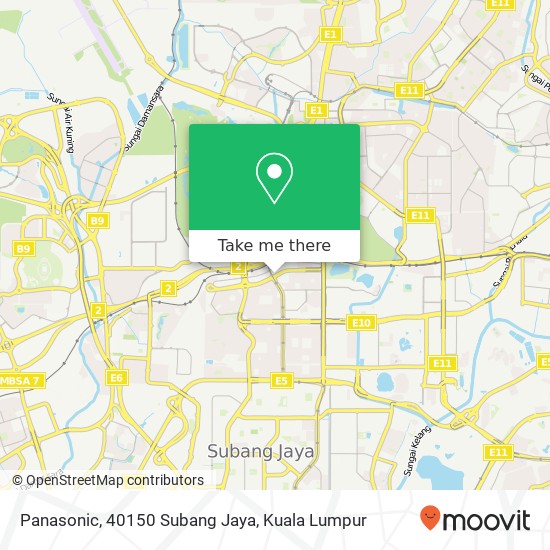 Panasonic, 40150 Subang Jaya map