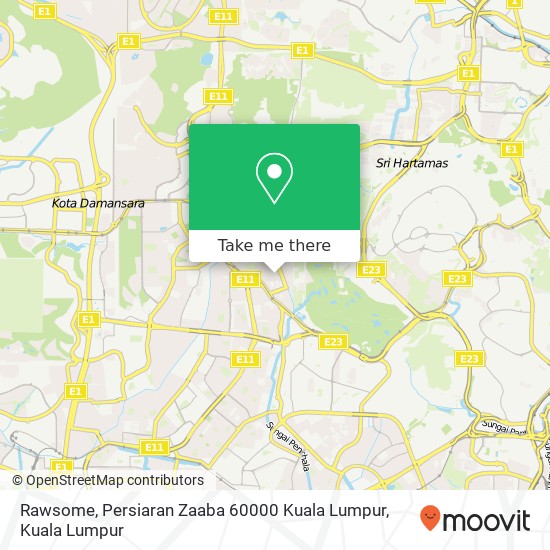 Rawsome, Persiaran Zaaba 60000 Kuala Lumpur map