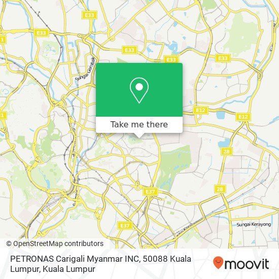 PETRONAS Carigali Myanmar INC, 50088 Kuala Lumpur map