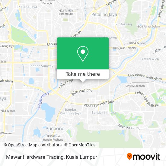 Peta Mawar Hardware Trading