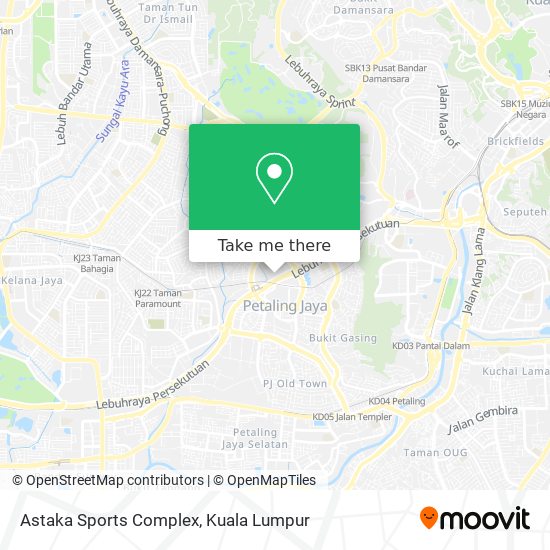 Astaka Sports Complex map