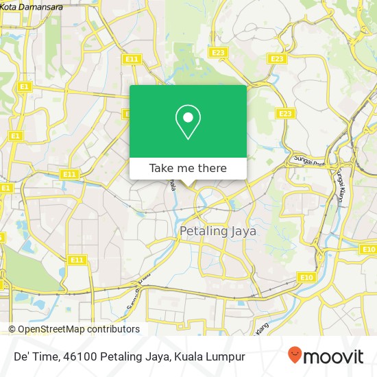 De' Time, 46100 Petaling Jaya map