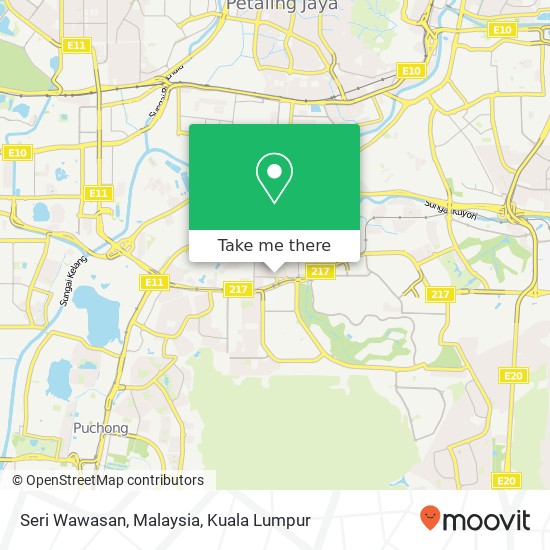 Seri Wawasan, Malaysia map