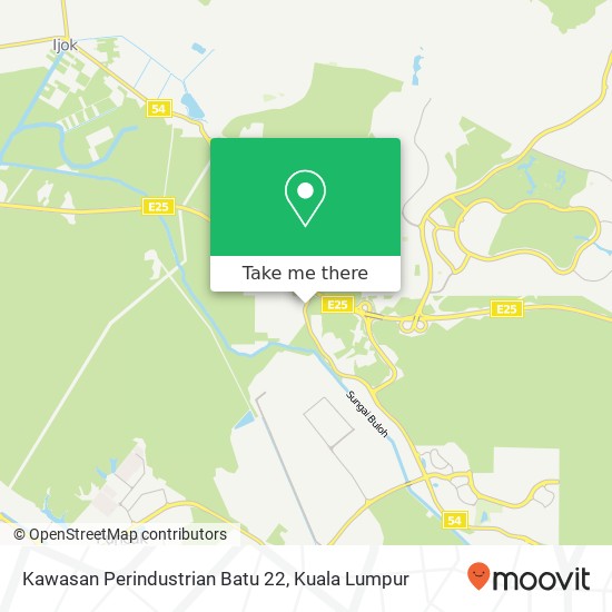 Kawasan Perindustrian Batu 22 map