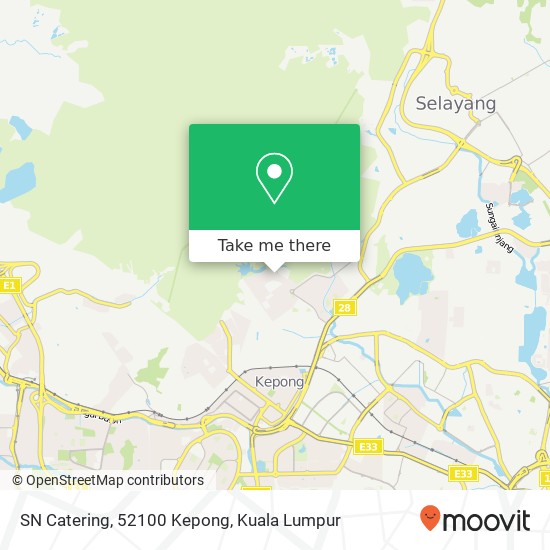 SN Catering, 52100 Kepong map