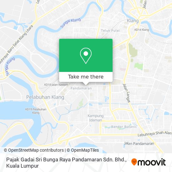 Peta Pajak Gadai Sri Bunga Raya Pandamaran Sdn. Bhd.