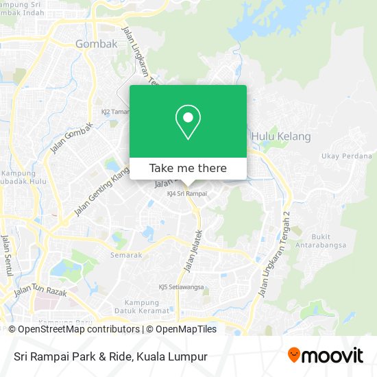 Peta Sri Rampai Park & Ride