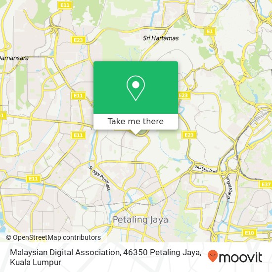 Malaysian Digital Association, 46350 Petaling Jaya map