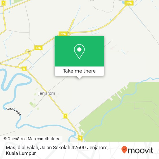Masjid al Falah, Jalan Sekolah 42600 Jenjarom map
