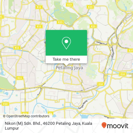 Nikon (M) Sdn. Bhd., 46200 Petaling Jaya map