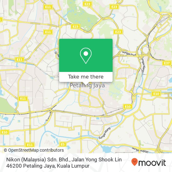 Nikon (Malaysia) Sdn. Bhd., Jalan Yong Shook Lin 46200 Petaling Jaya map