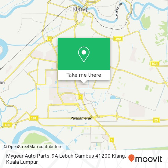 Mygear Auto Parts, 9A Lebuh Gambus 41200 Klang map