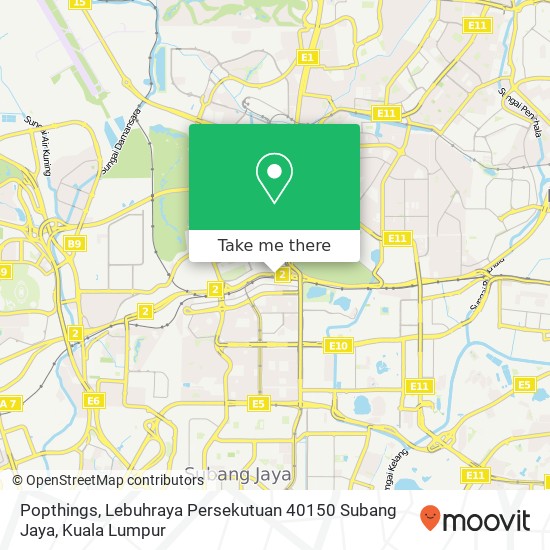 Popthings, Lebuhraya Persekutuan 40150 Subang Jaya map