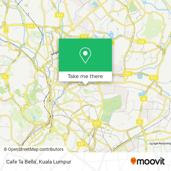 Cafe ‘la Bella' map