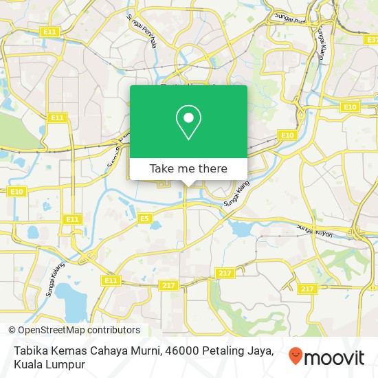 Peta Tabika Kemas Cahaya Murni, 46000 Petaling Jaya