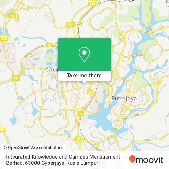 Integrated Knowledge and Campus Management Berhad, 63000 Cyberjaya map