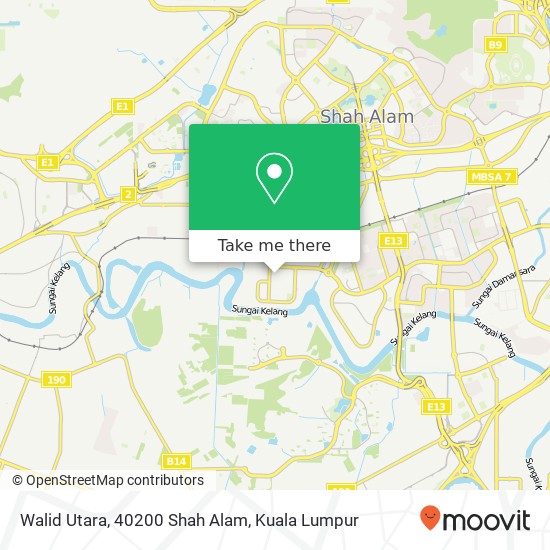 Walid Utara, 40200 Shah Alam map