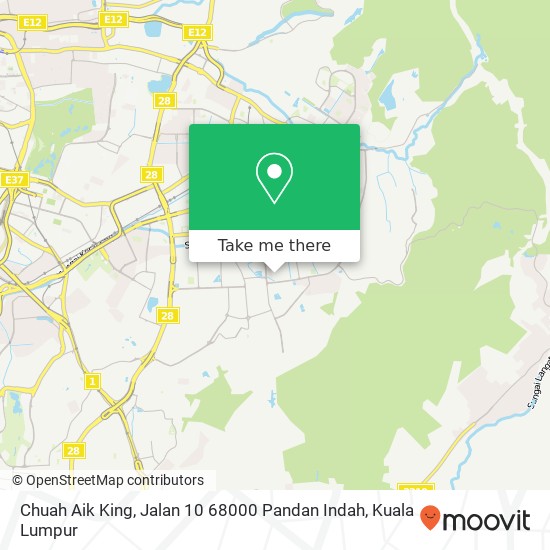 Peta Chuah Aik King, Jalan 10 68000 Pandan Indah