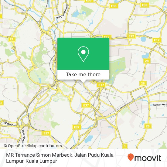 MR Terrance Simon Marbeck, Jalan Pudu Kuala Lumpur map