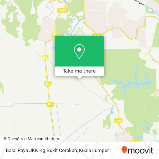 Balai Raya JKK Kg Bukit Cerakah map