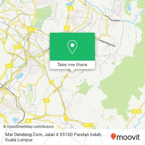 Mat Dendeng.Com, Jalan 4 55100 Pandan Indah map