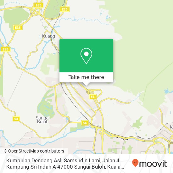 Peta Kumpulan Dendang Asli Samsudin Lami, Jalan 4 Kampung Sri Indah A 47000 Sungai Buloh
