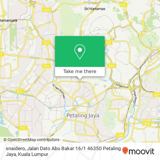 snaidero, Jalan Dato Abu Bakar 16 / 1 46350 Petaling Jaya map