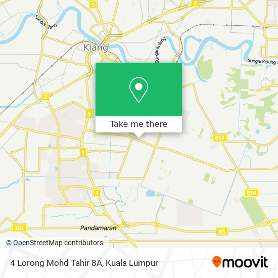 Peta 4 Lorong Mohd Tahir 8A