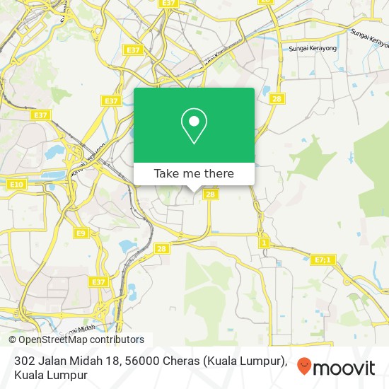 302 Jalan Midah 18, 56000 Cheras (Kuala Lumpur) map
