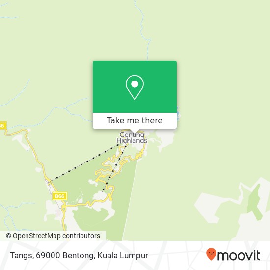 Tangs, 69000 Bentong map