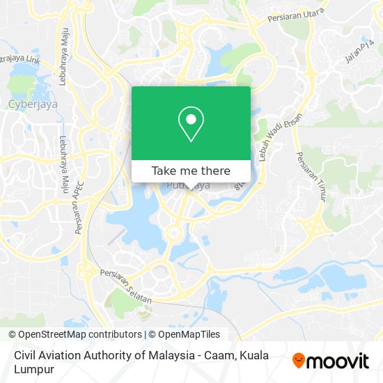 Civil Aviation Authority of Malaysia - Caam map