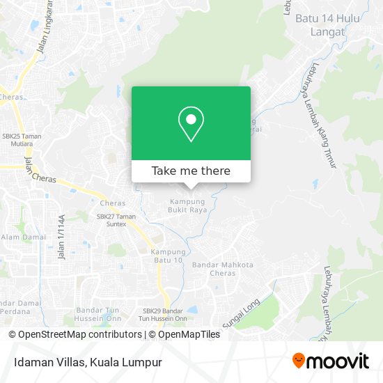 Idaman Villas map