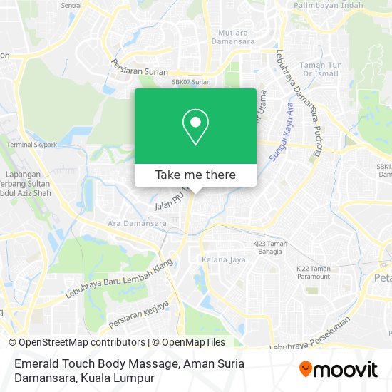 Emerald Touch Body Massage, Aman Suria Damansara map