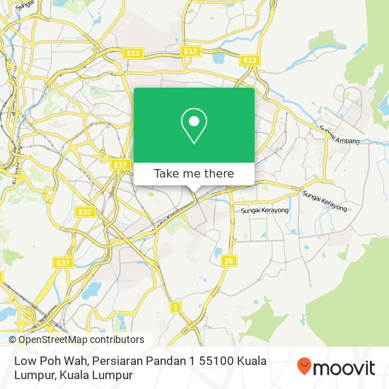 Low Poh Wah, Persiaran Pandan 1 55100 Kuala Lumpur map