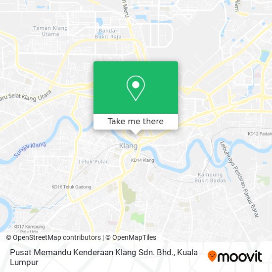 Peta Pusat Memandu Kenderaan Klang Sdn. Bhd.