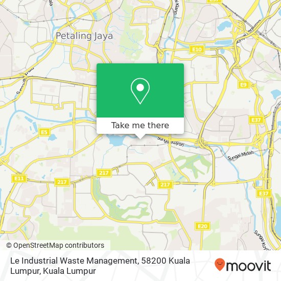 Peta Le Industrial Waste Management, 58200 Kuala Lumpur