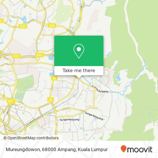 Peta Mureungdowon, 68000 Ampang