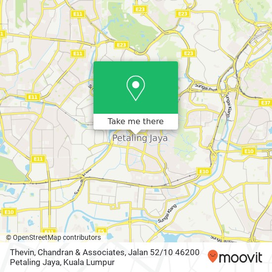 Peta Thevin, Chandran & Associates, Jalan 52 / 10 46200 Petaling Jaya